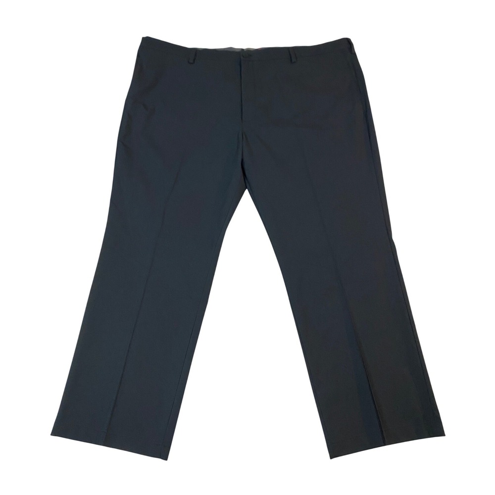 Dockers Signature Go Khaki Mens 48x32 Black Big & Tall Straight Fit Pants NEW